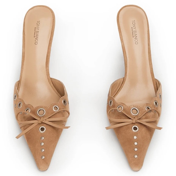 Tony Bianco Shoes - Tony Bianco Tan Heeled Mules